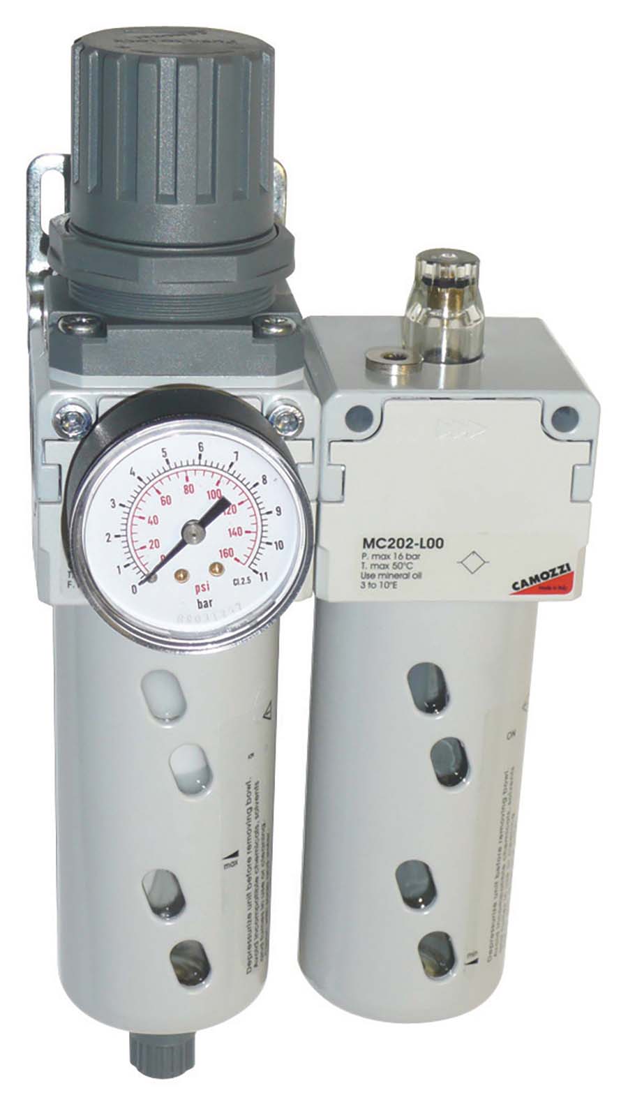 Camozzi Filter/Regulator & Lubricator Assemblies PCM Engineering