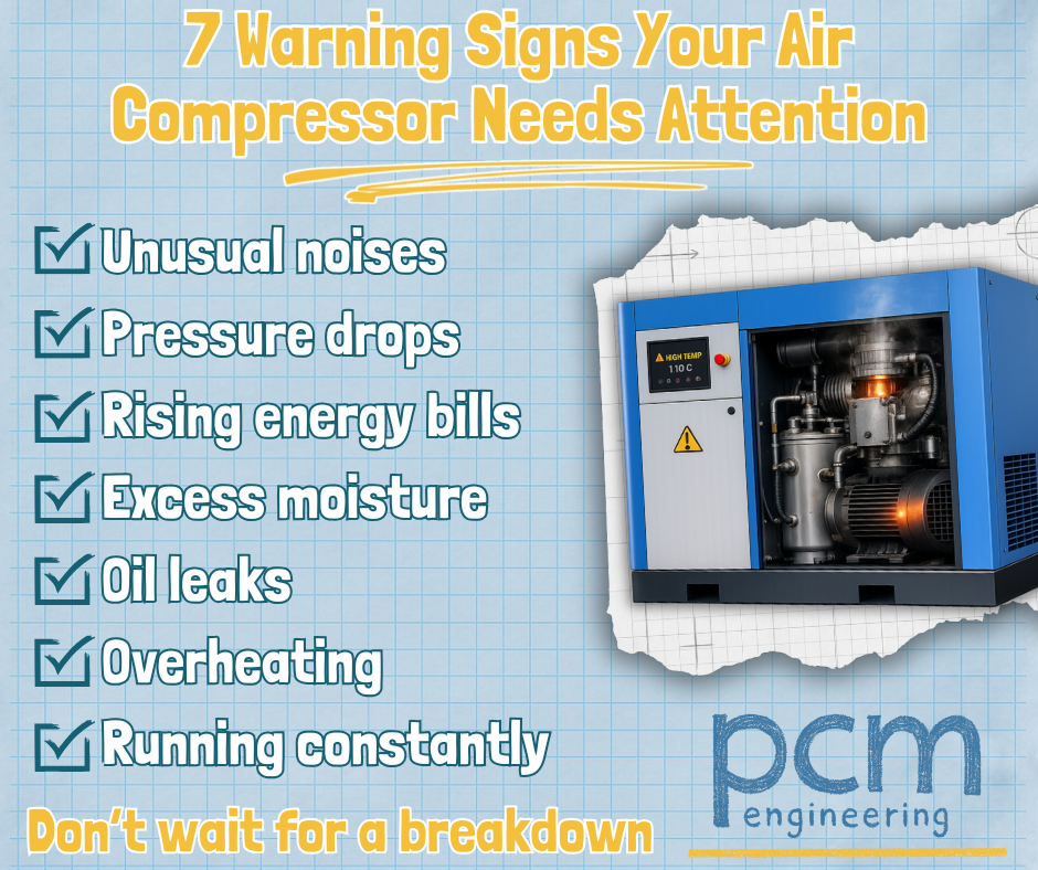 Belfast Northern Ireland compressor warning signs.
